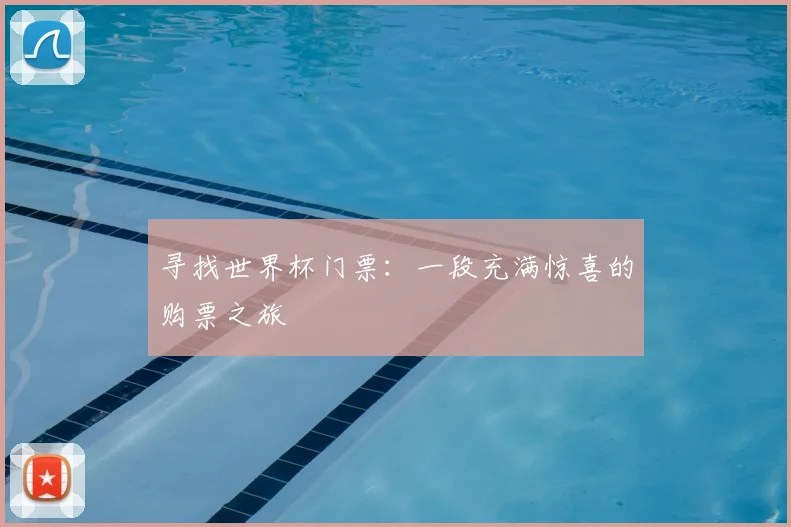 寻找世界杯门票：一段充满惊喜的购票之旅
